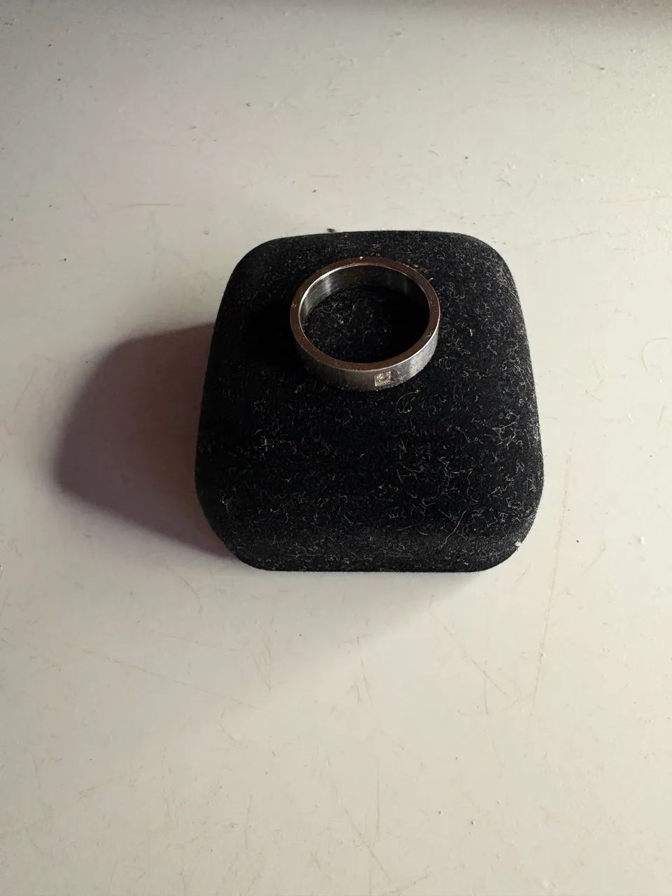 Anel de Aço com Pedra de Zarcônio - Foto 3