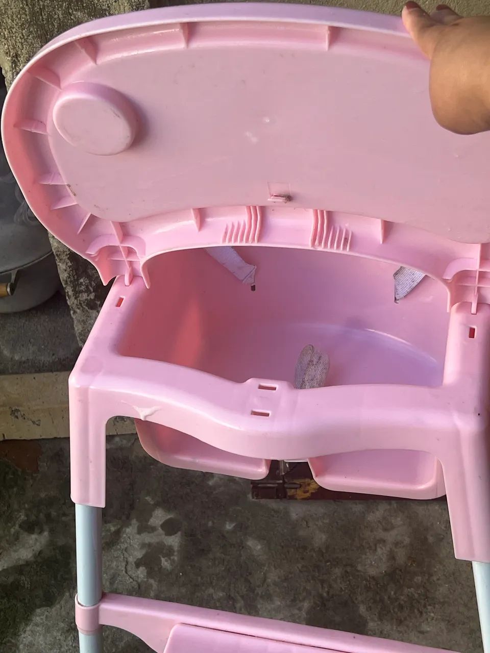 Cadeira de alimentação rosa  - Foto 2