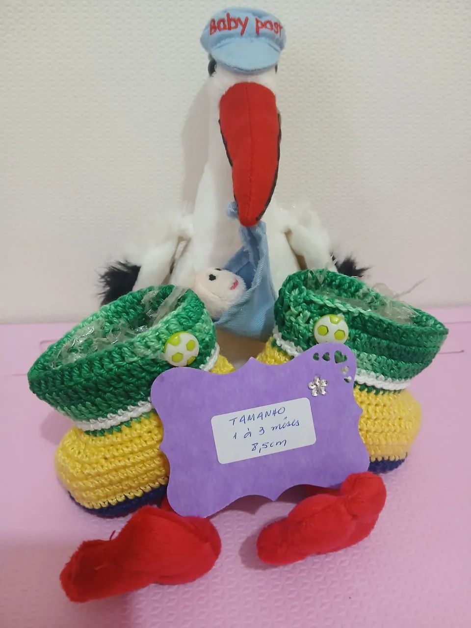 Botinha de Croche Artesanal - Foto 3