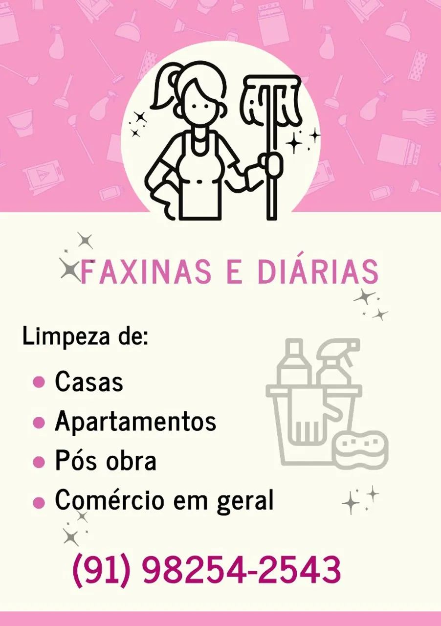 Diarista semanal ou fixa 
