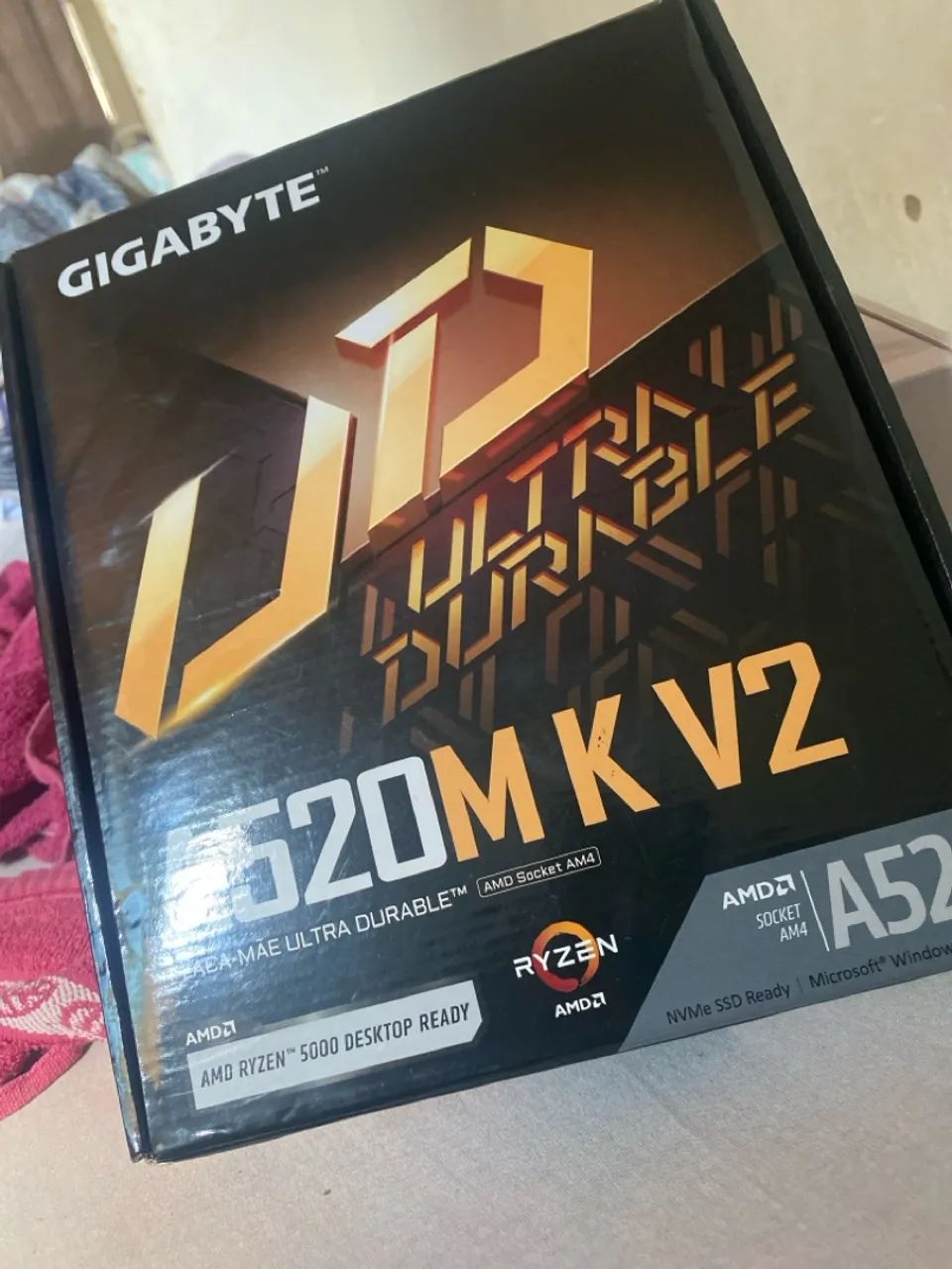 Placa mãe a520m nunca usada 