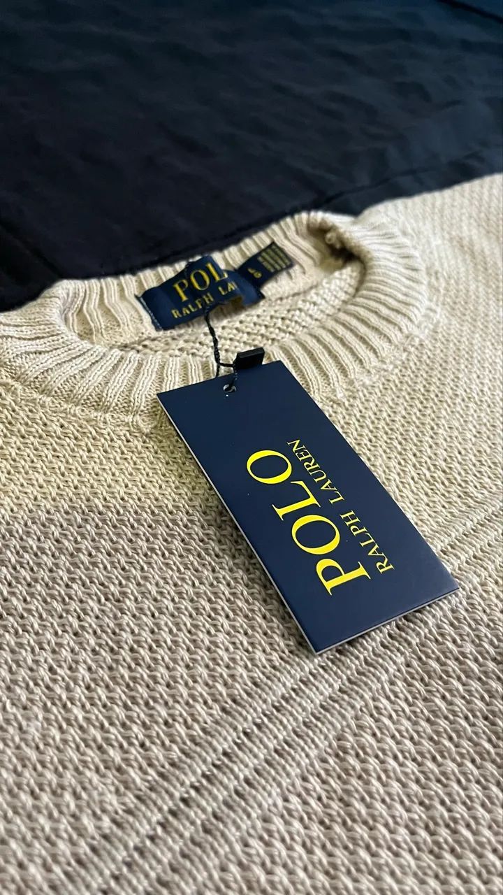 Suéter Polo Ralph Lauren bege - Foto 5