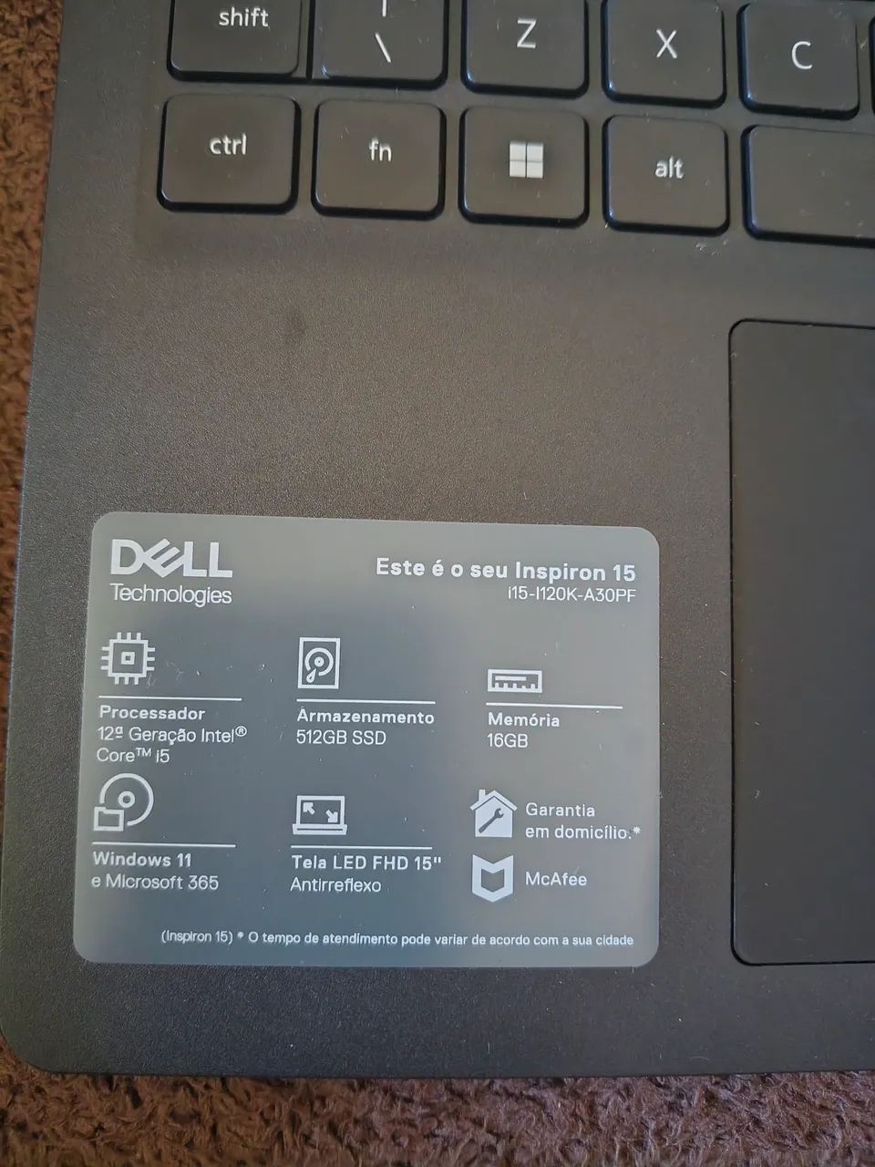 Notebook Dell i5 12°geração  - Foto 3