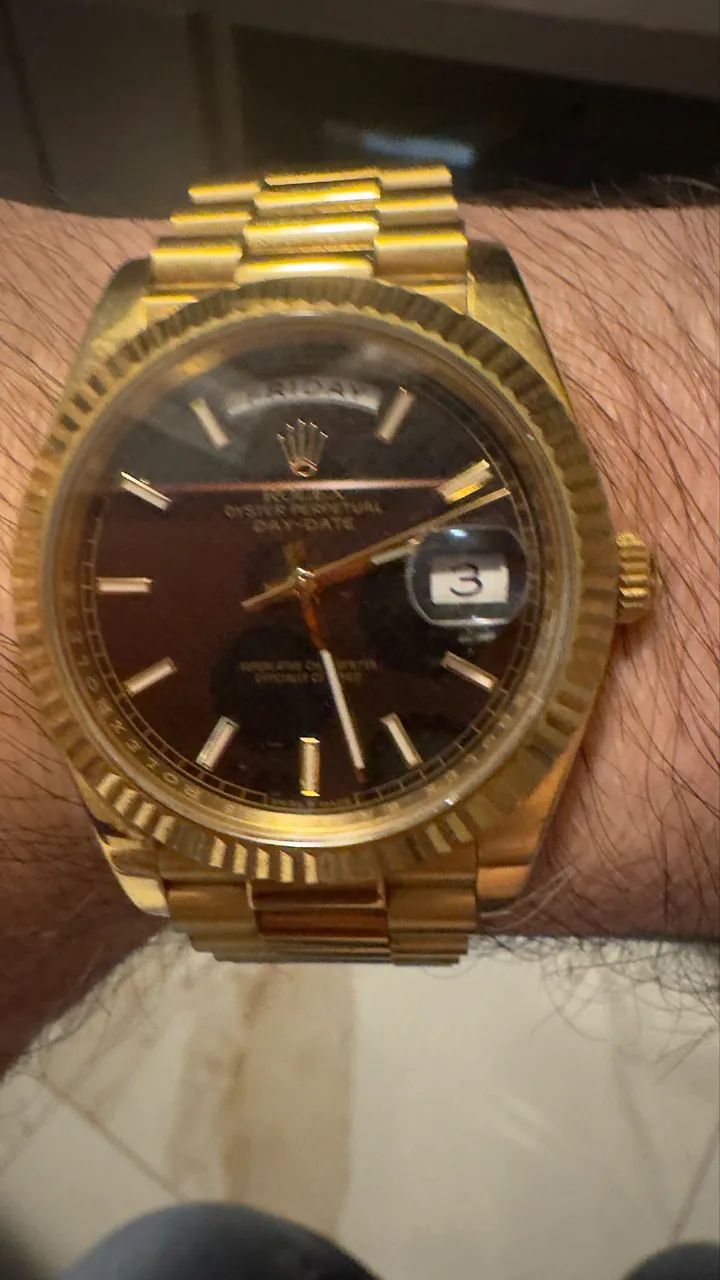 Rolex Presidente Date Just Clean Super Clone - Foto 5