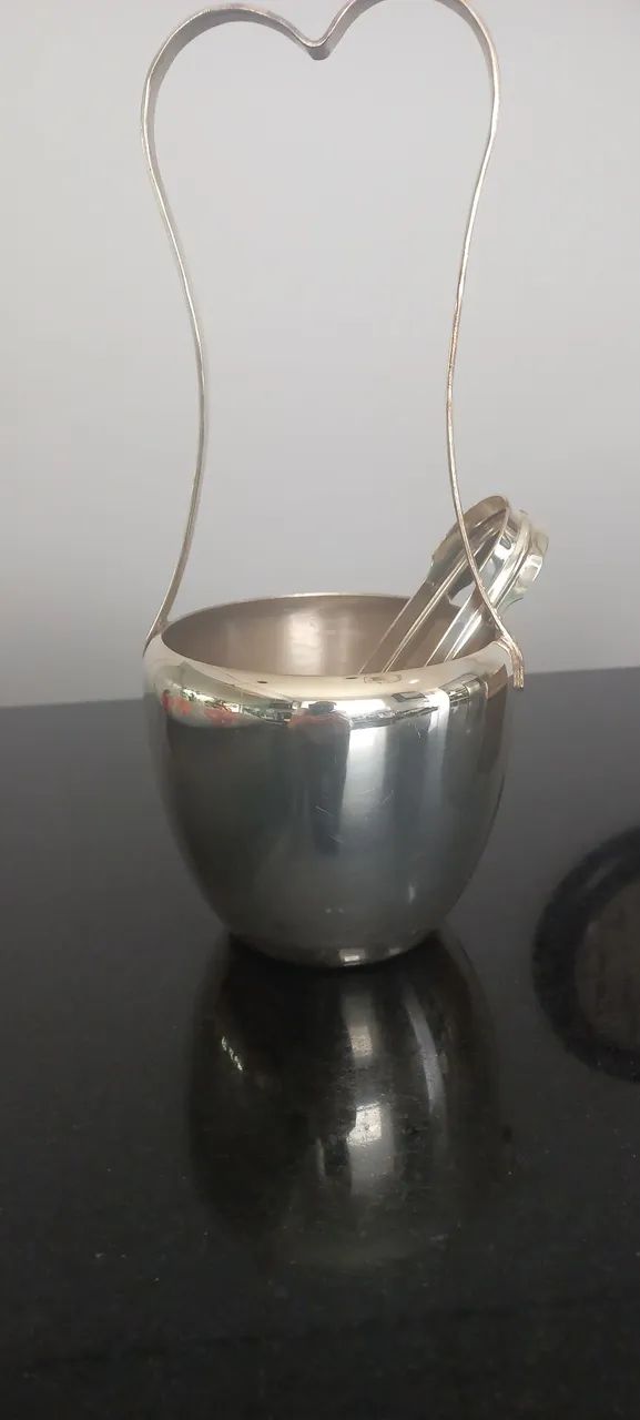 Baldinho de prata com pinça  - Foto 3
