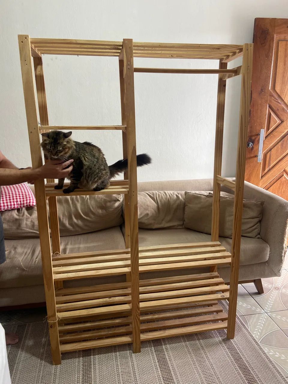 Arara de guarda-roupa pinus - Foto 3