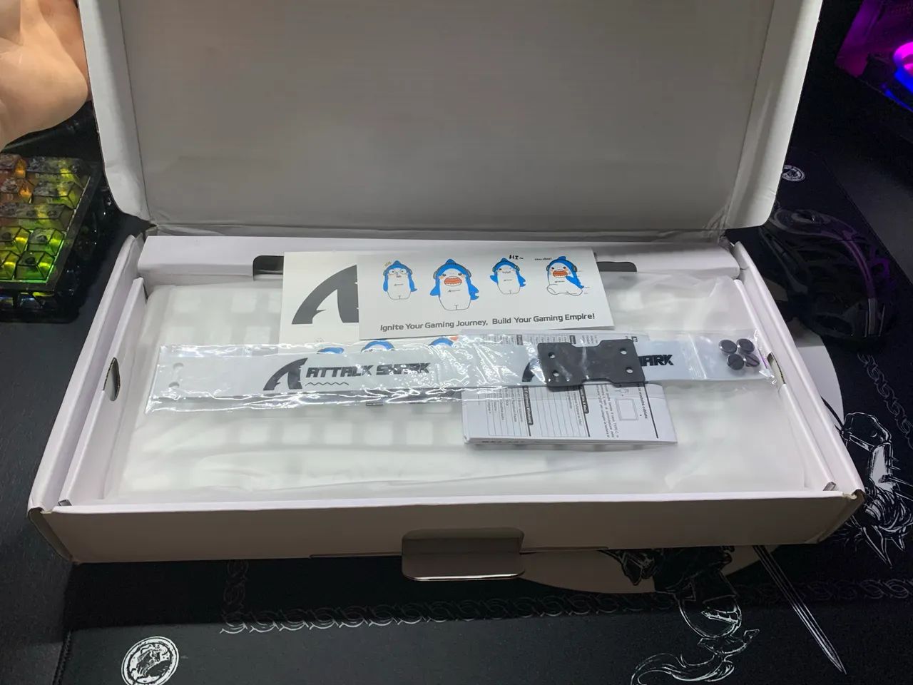 Teclado Magnetico Attack Shark R82he White Lines - Foto 4