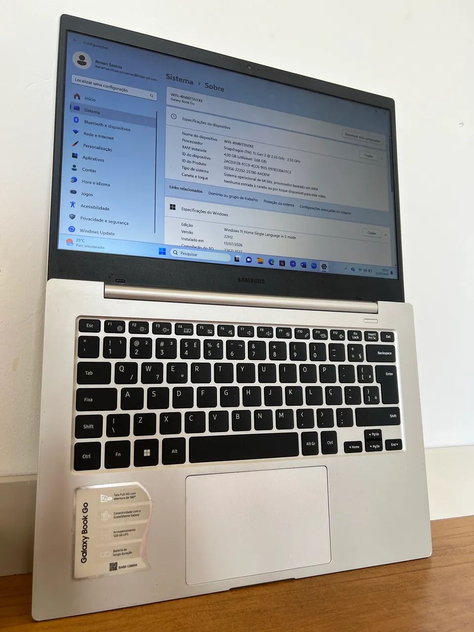 NOTEBOOK SAMSUNG GALAXY BOOK GO - Foto 3
