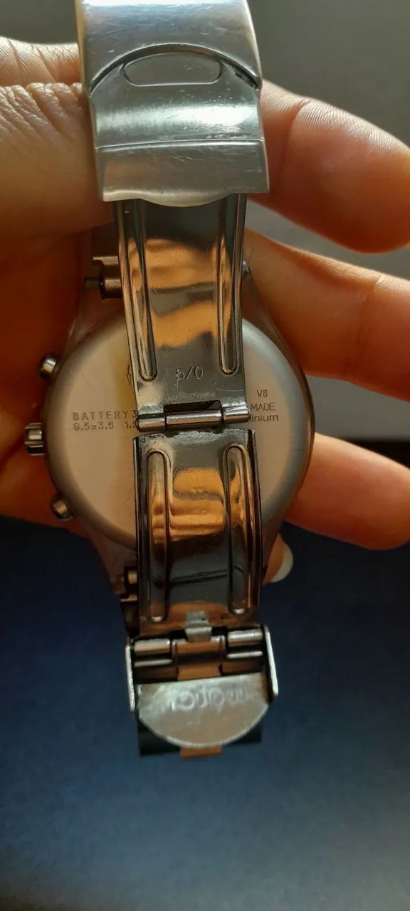 Desapego Relógio Swatch Diaphane Irony Prata - Foto 2