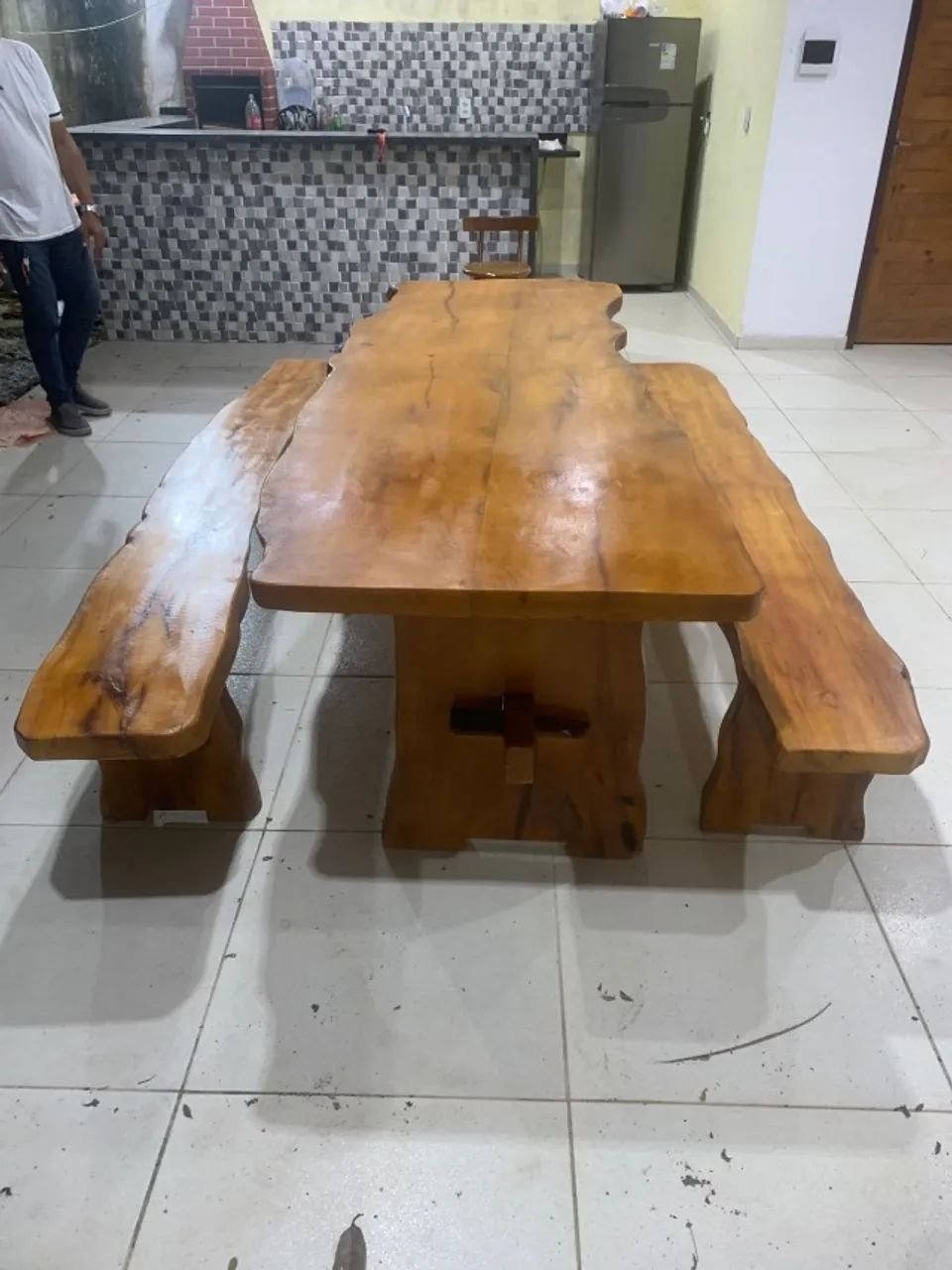 Mesa rústica em jaqueira seca  - Foto 2