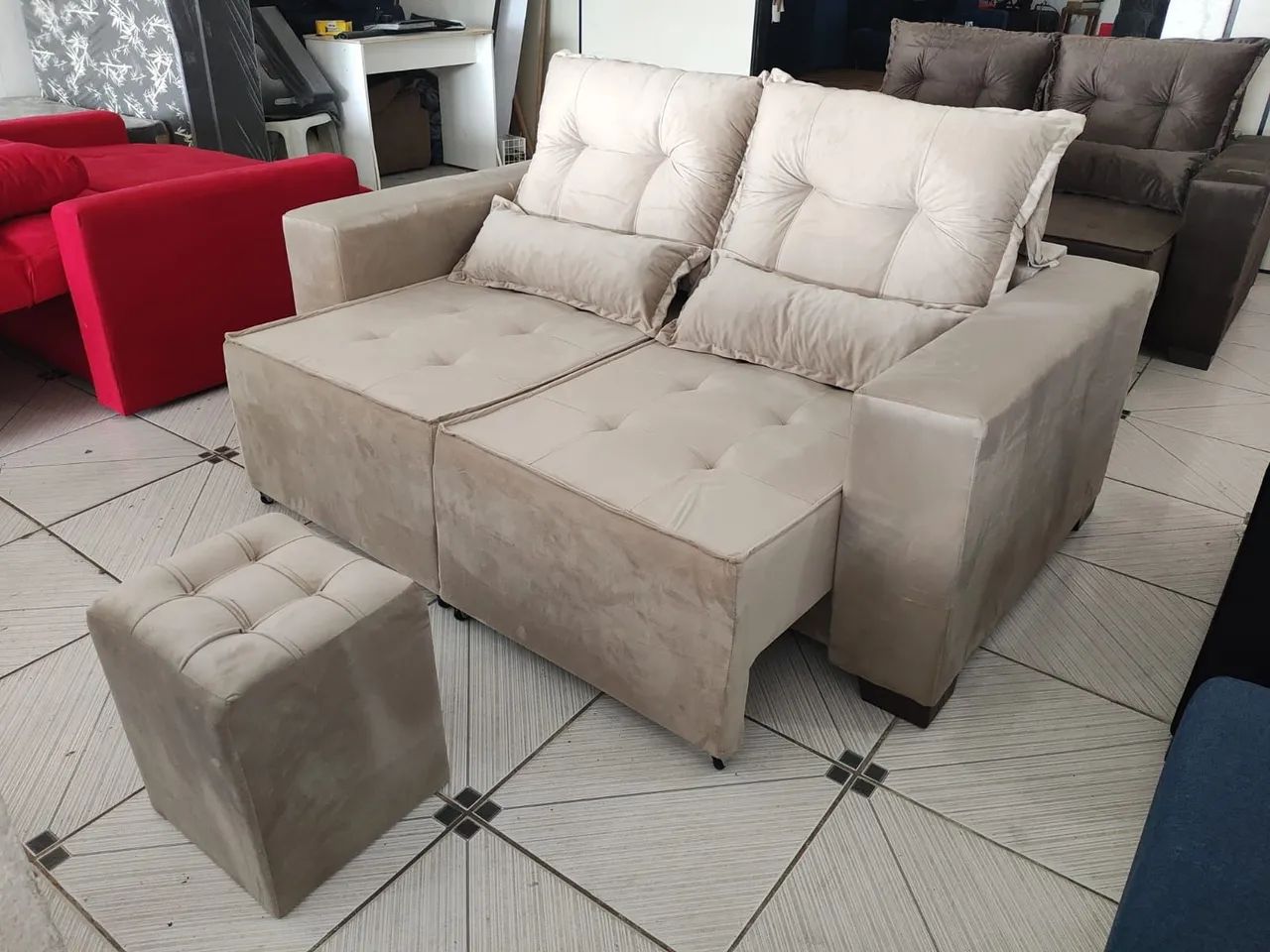 Sofá Retrátil e reclinável em estoque Tam 1.80m - Foto 3