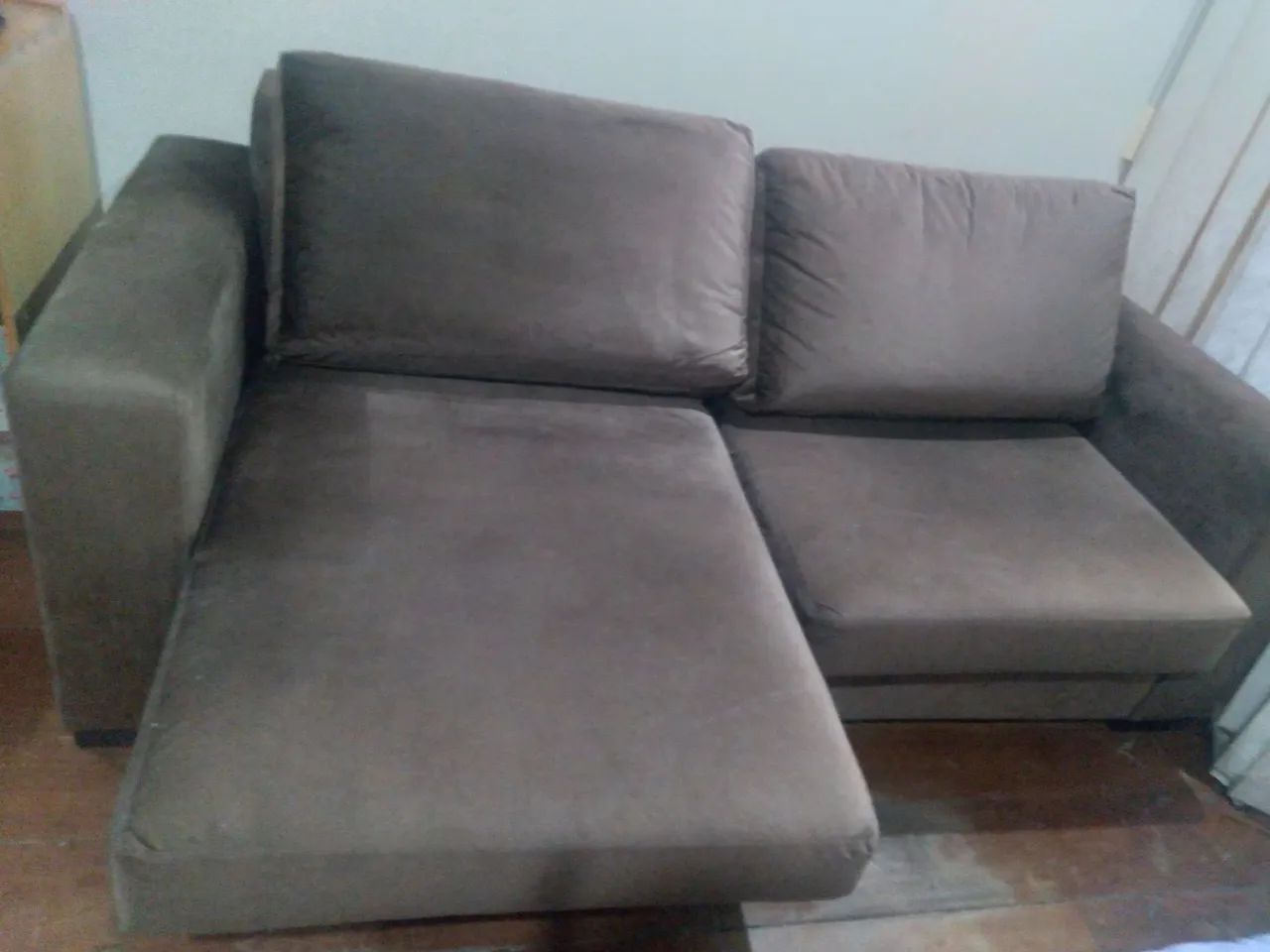 Vendo sofá retrátil, 02 lugares Marrom  - Foto 2