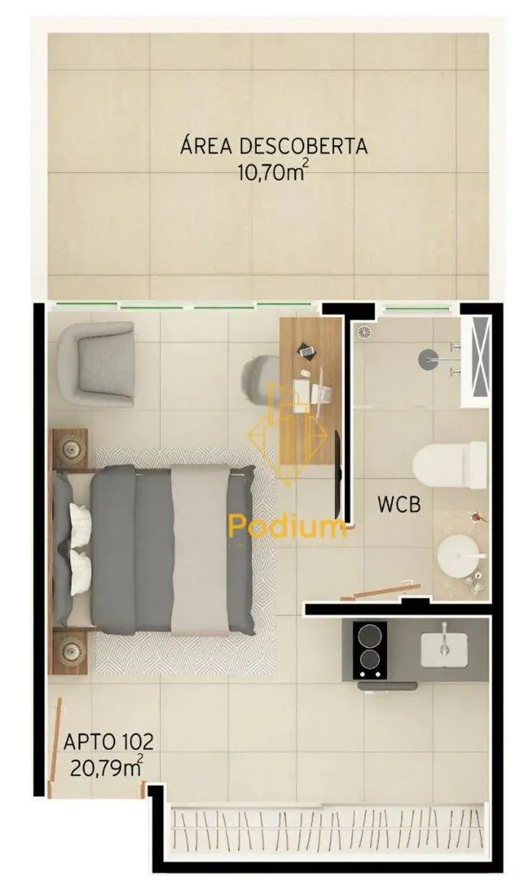 Flats Studio a beira-mar da Praia de Intermares - FL0083 - Foto 2