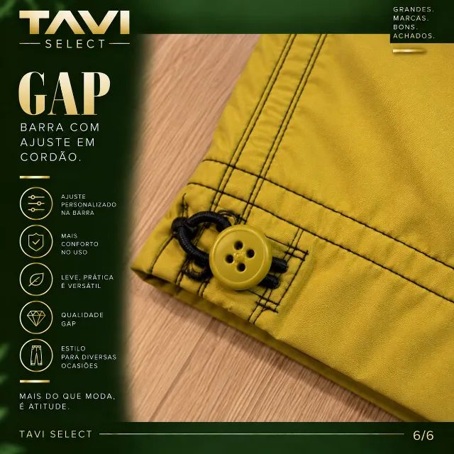Calça GAP Cargo Amarela  - Foto 4