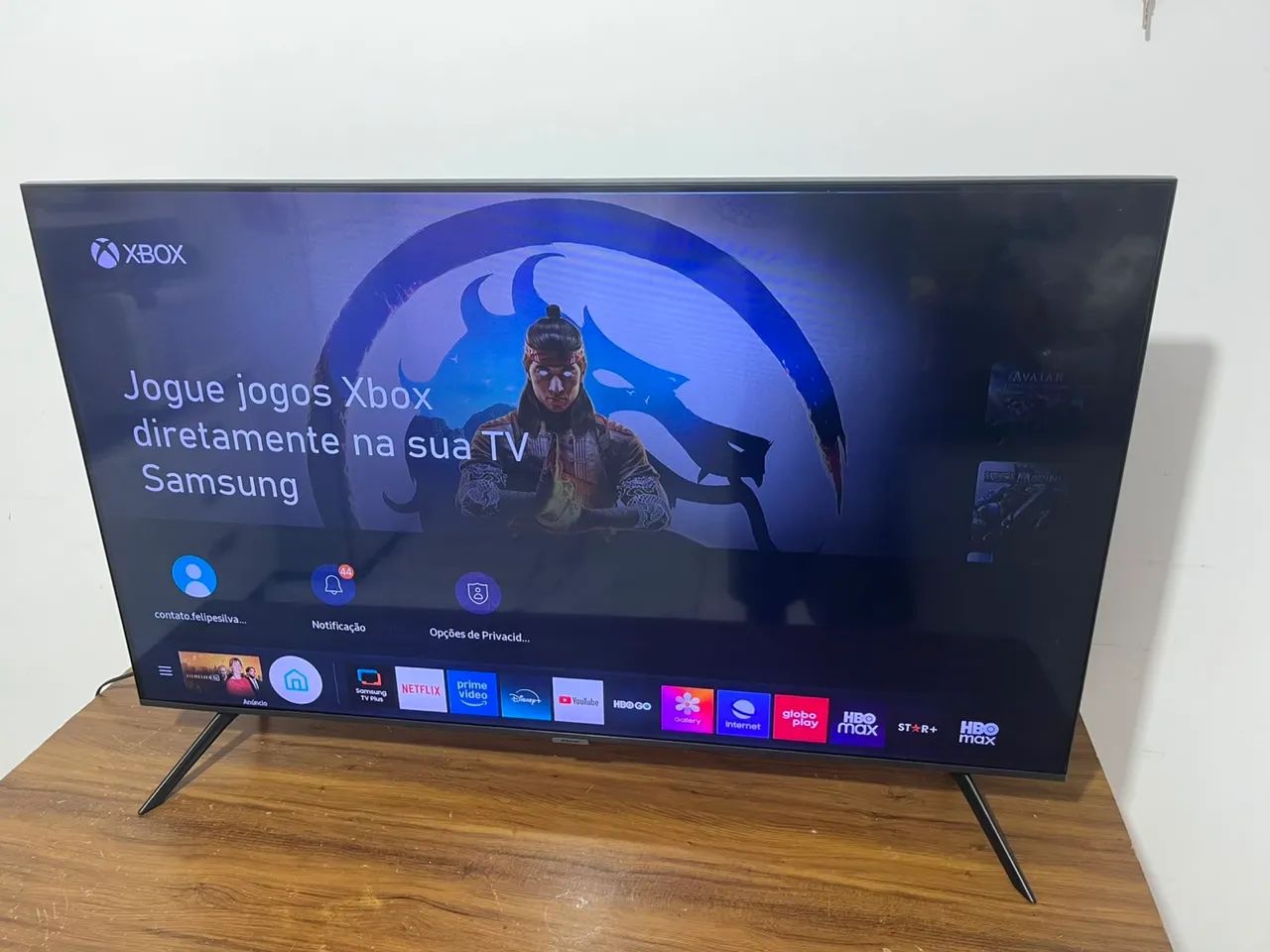 Tv smart 4 k 50 polegadas Samsung Xbox integrado 