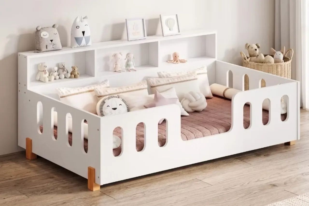 Cama infantil 80kg montessoriana