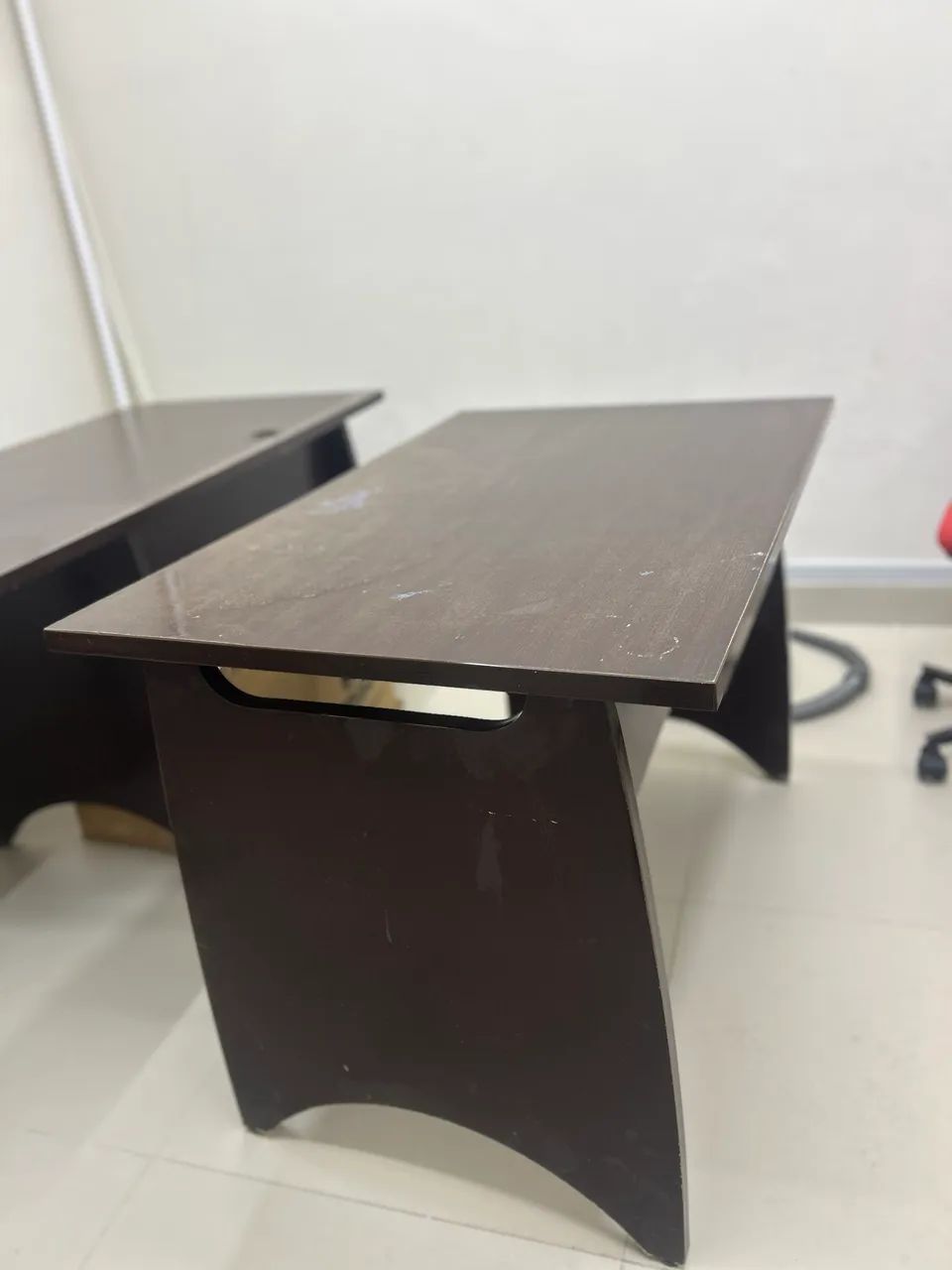 Birô de madeira reto e em L - Foto 4