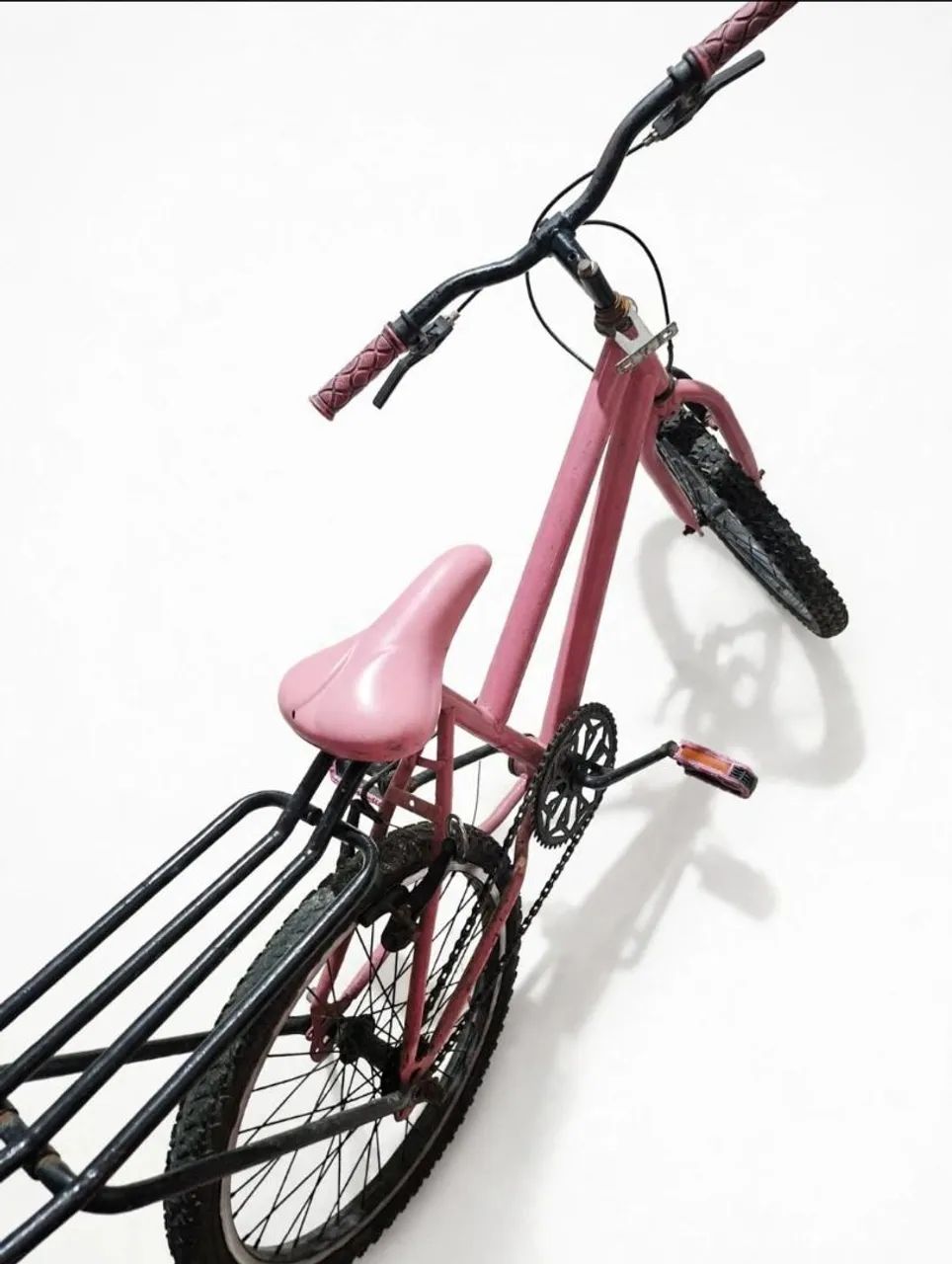Bicicleta aro 20 Rosa seminova  - Foto 3