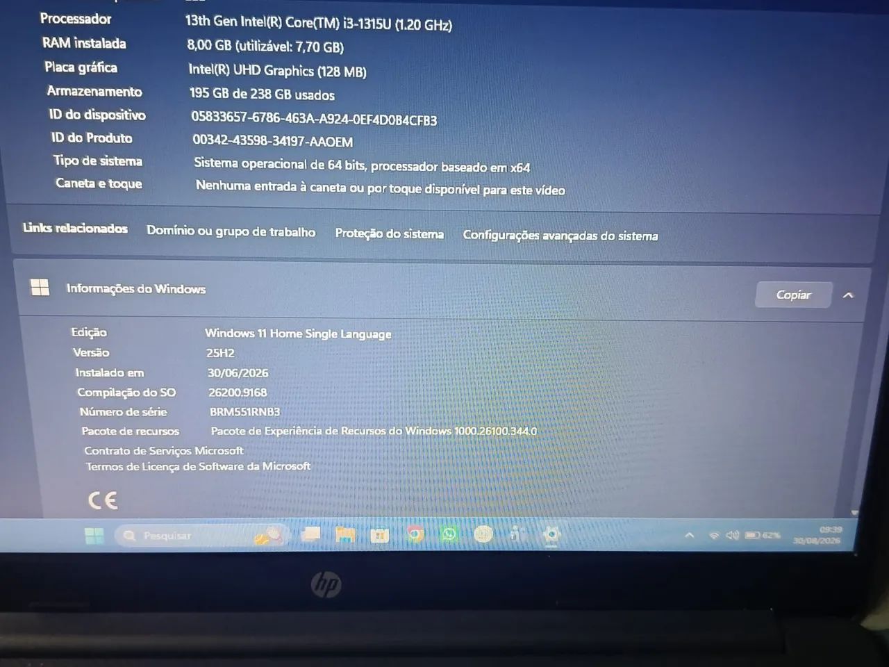 Notebook HP com acessórios  - Foto 2