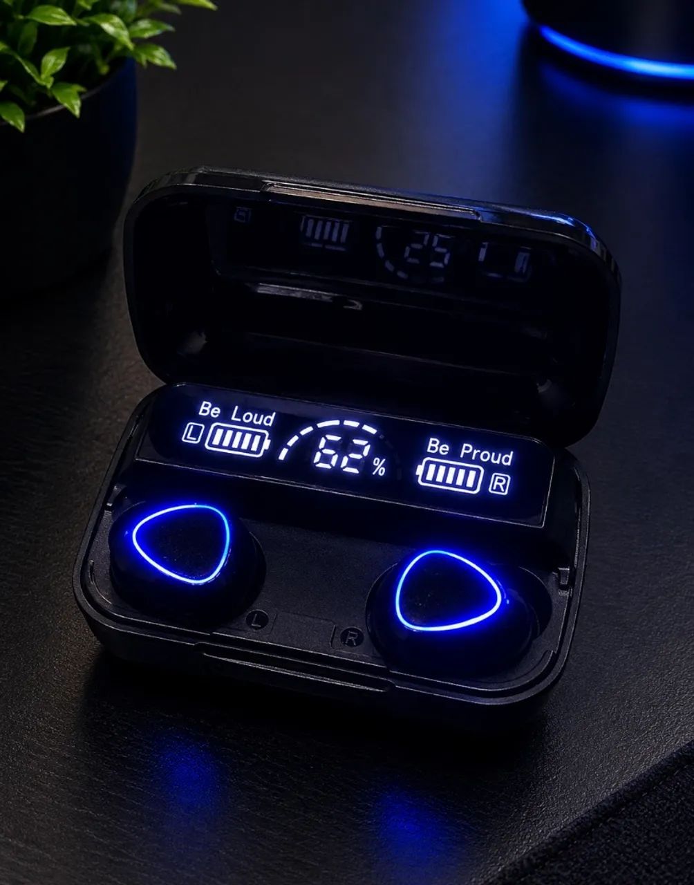  Fone Bluetooth Sem Fio - Com Estojo de Carregamento