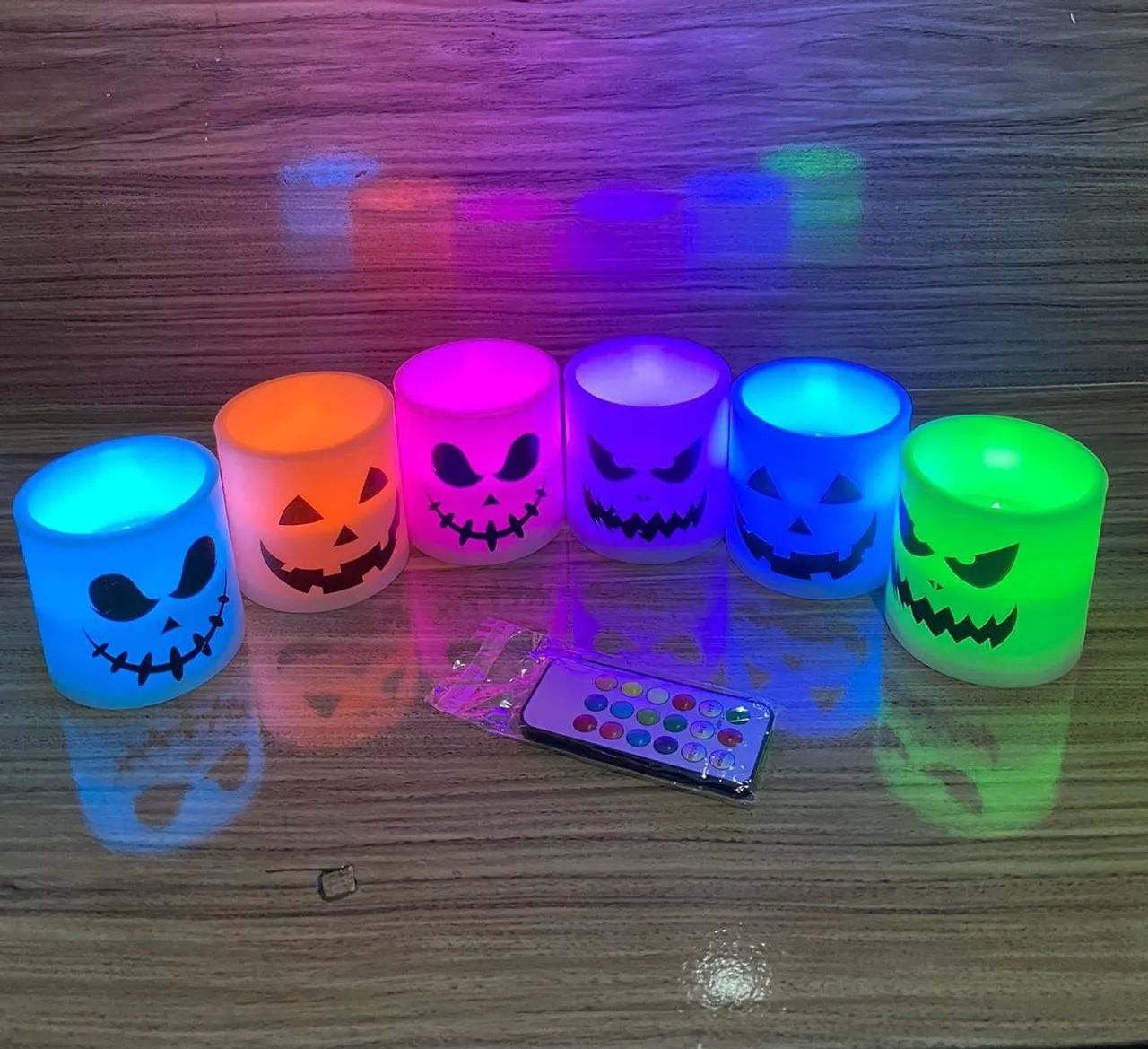 Promoção!!! Kit Luminária Led Halloween 6pcs RGB - Foto 3