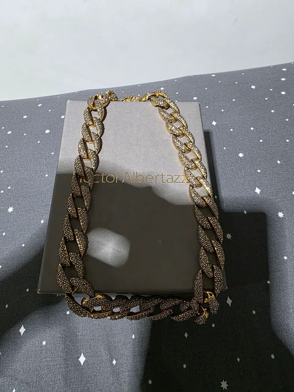 Colar Hector Albertazzi light grumê ouro vintage - Foto 2
