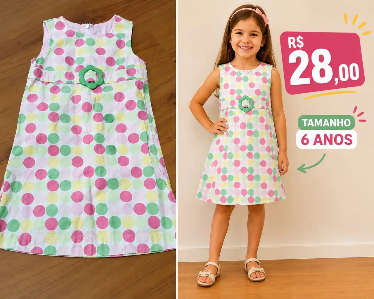 Vestido 6 anos 