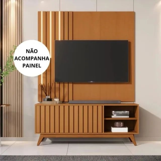 Rack Bancada para TV até 60" Açaí - SUPER OFERTA! - Foto 2