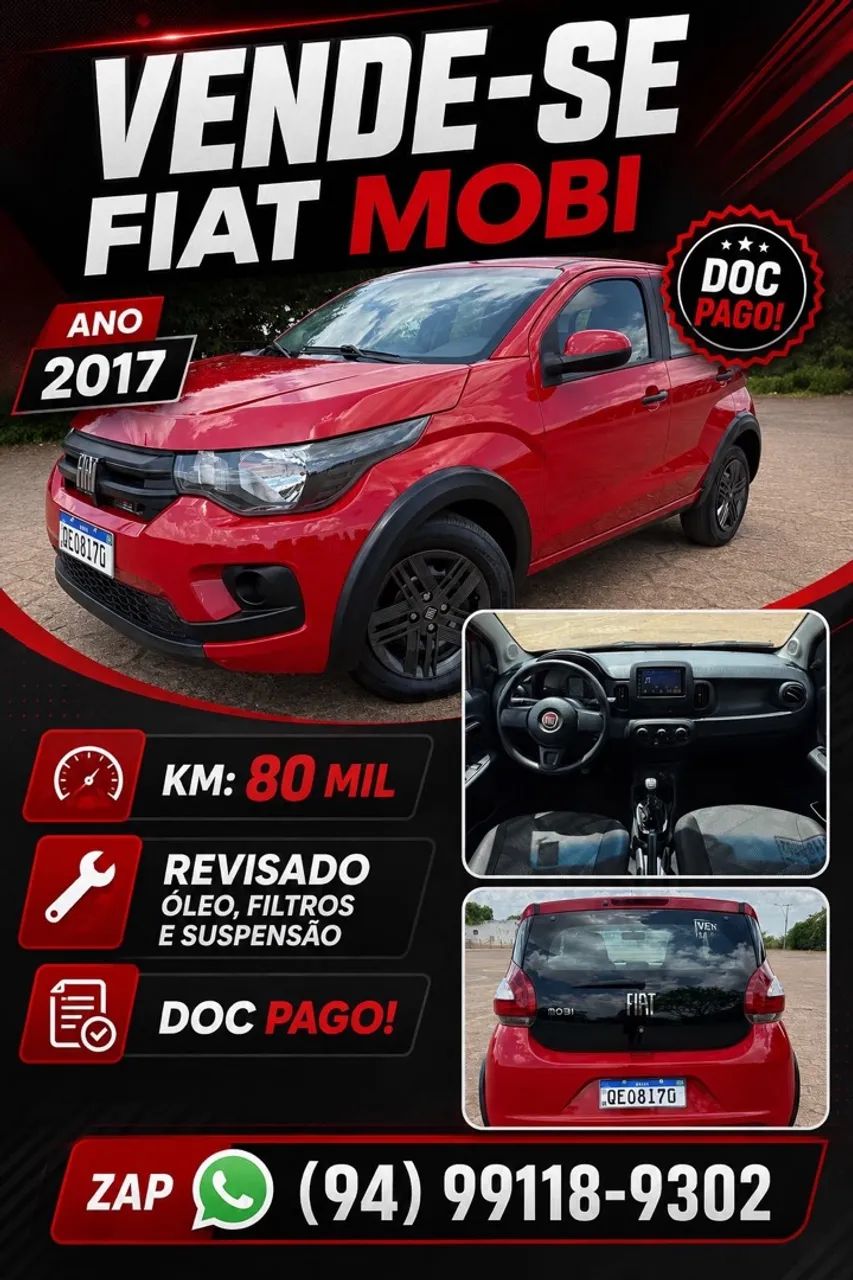 Fiat Mobi Like 1.0 Fire Flex 5P. 2017