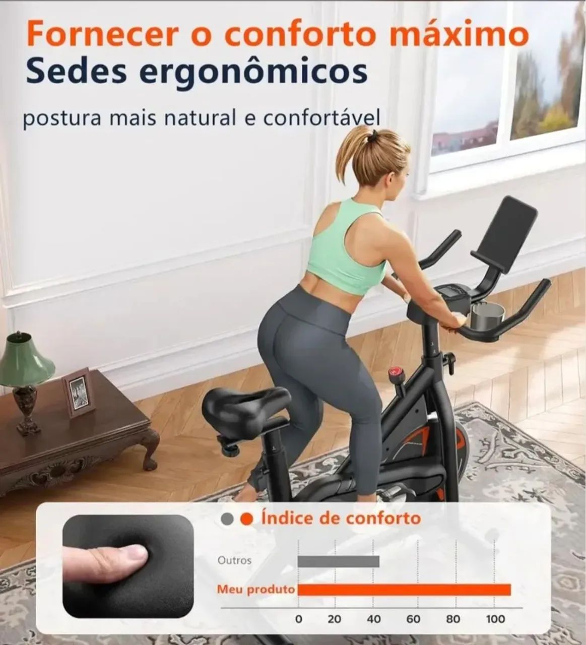 Bicicleta Ergométrica Spinning - Foto 3