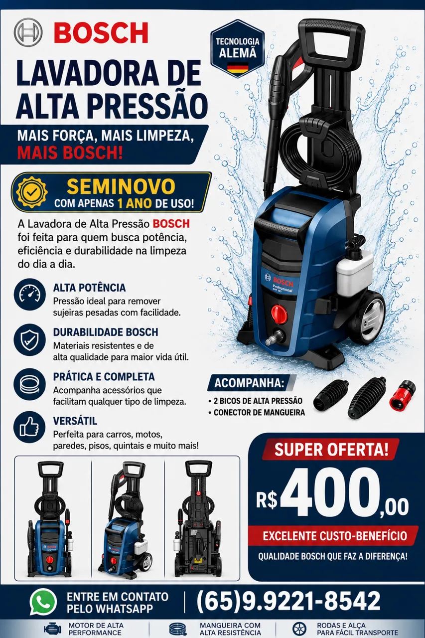 Lavadora de alta pressão