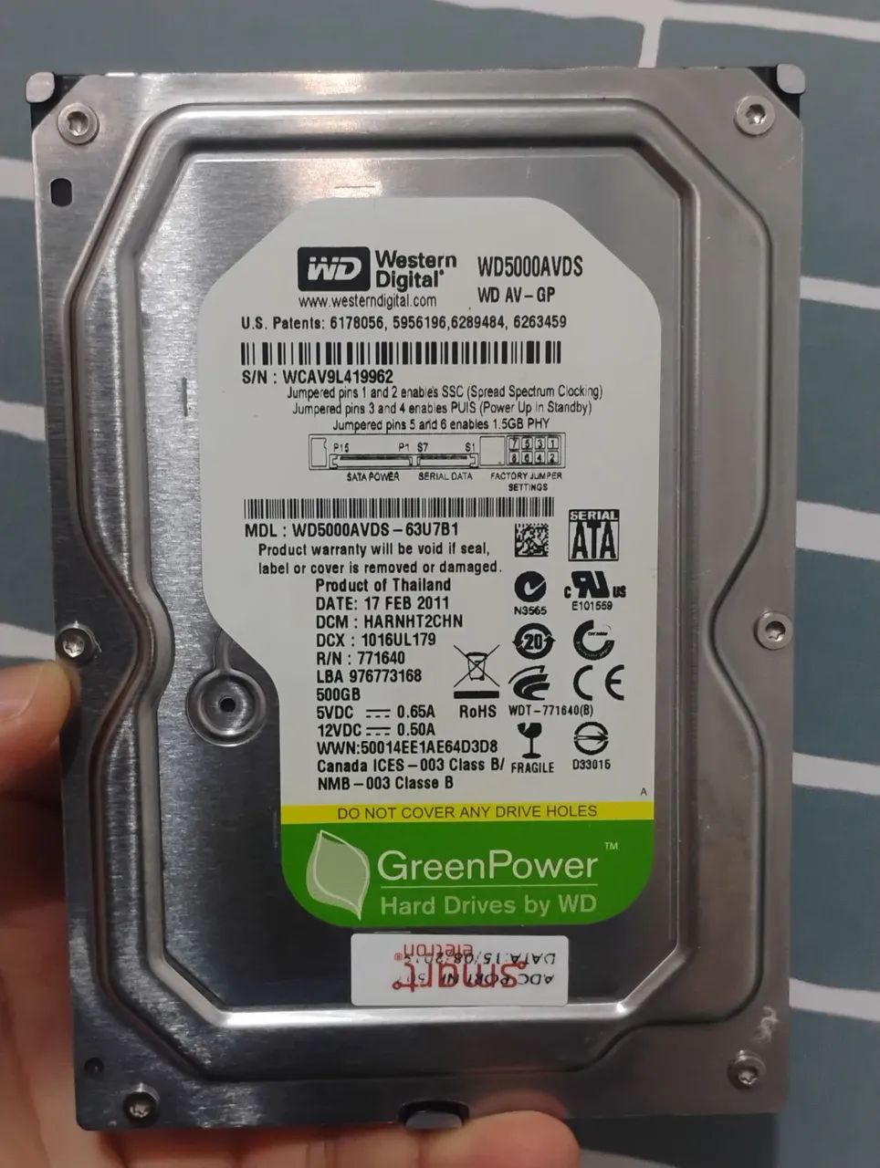 HD 500GB WD - Entrega grátis 