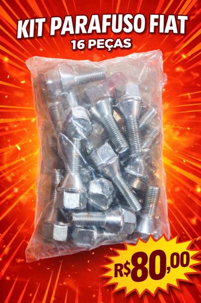 KIT PARAFUSO FIAT RODA  R$80,00