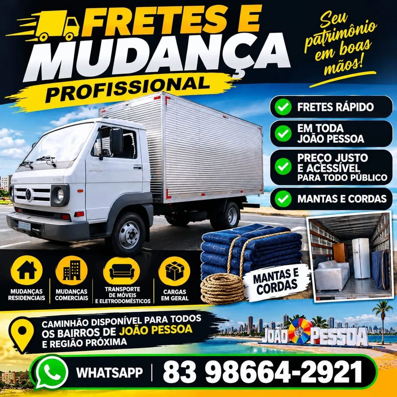 Fretes e mudanças. 