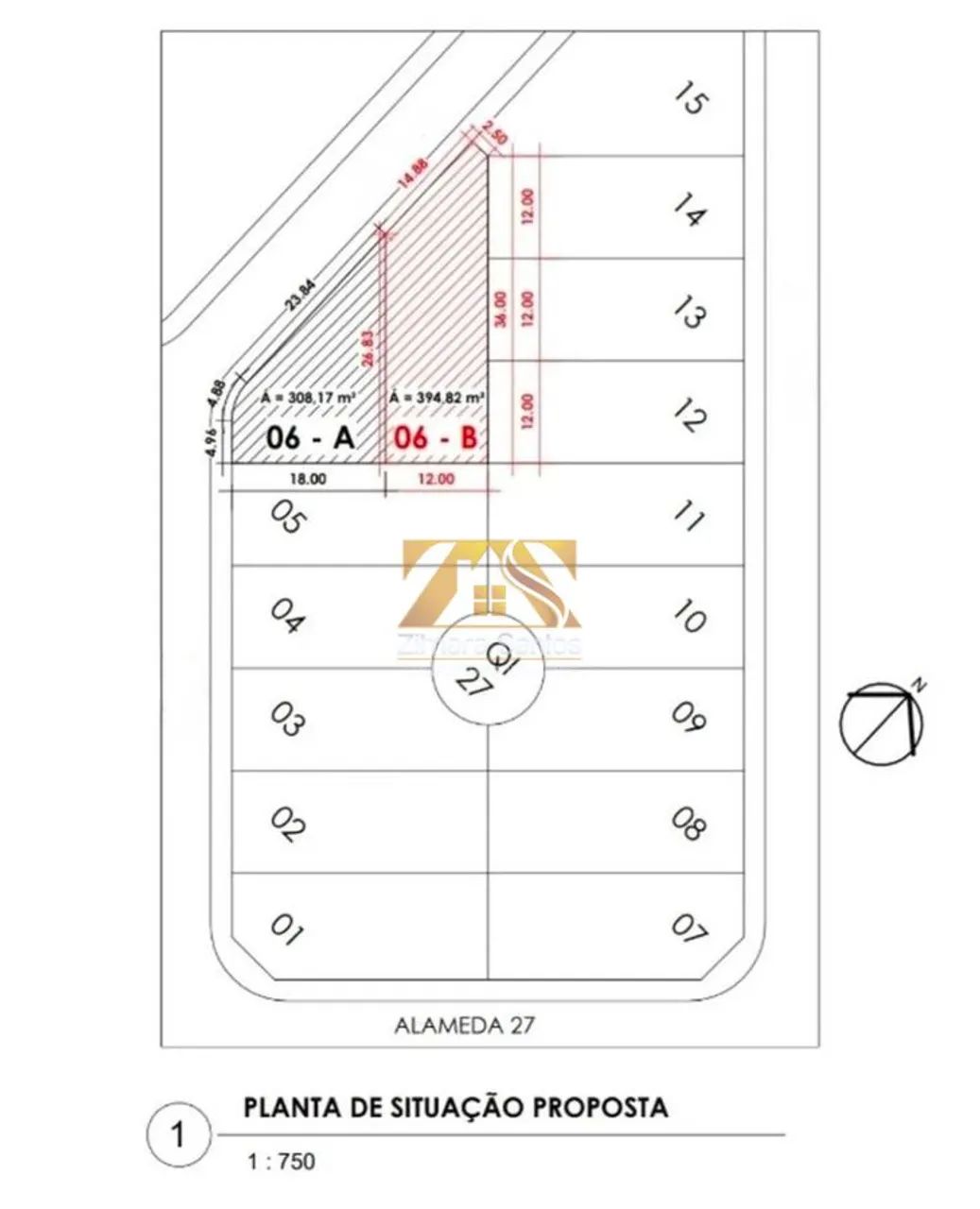 Terreno, 306 M² - 505 Sul (Arso 42) - Palmas/To - Foto 2