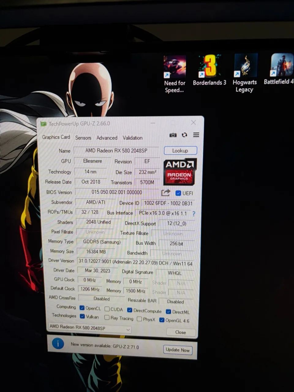 RX 580 8gb 2048sp - PLACA DE VIDEO - Foto 5