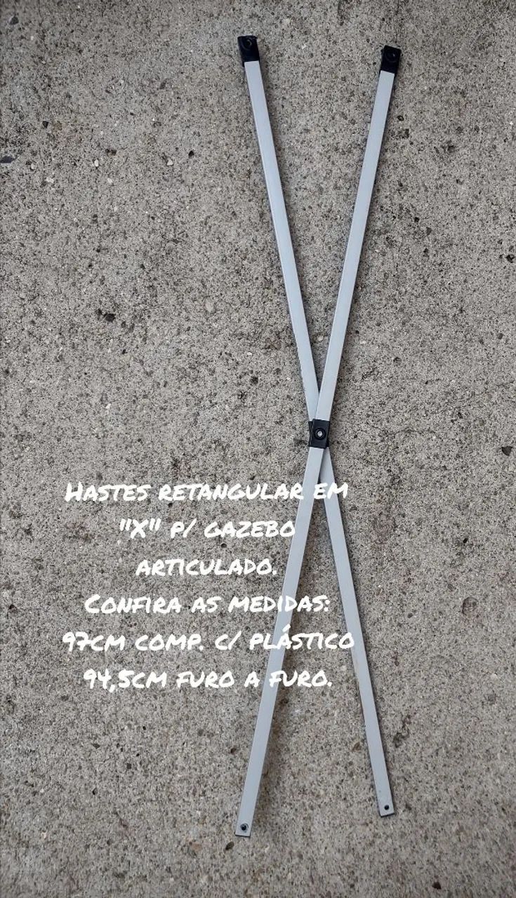 Hastes laterais "X" - Tenda Gazebo Articulada