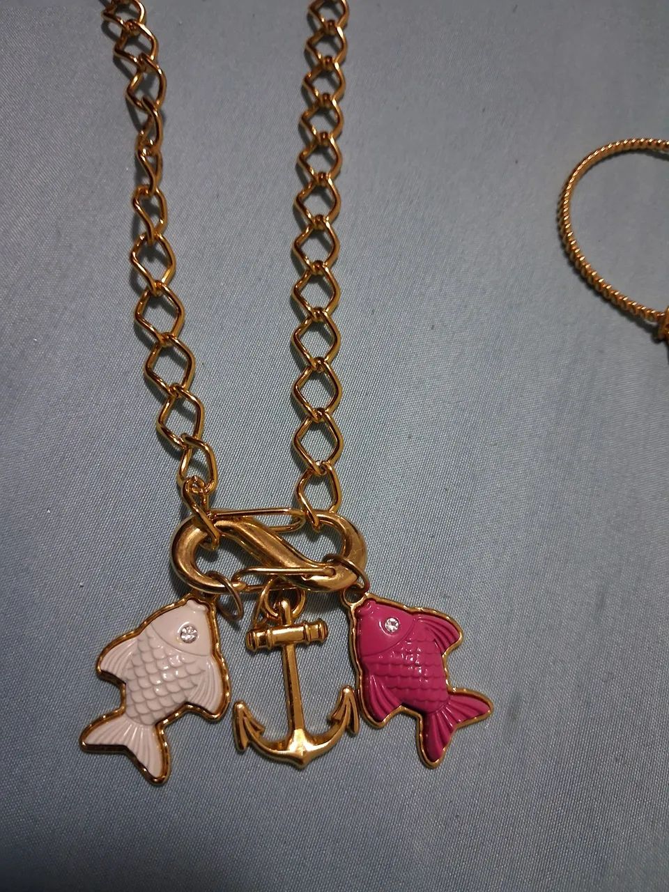 Colar e argola peixes bijoux - Foto 3