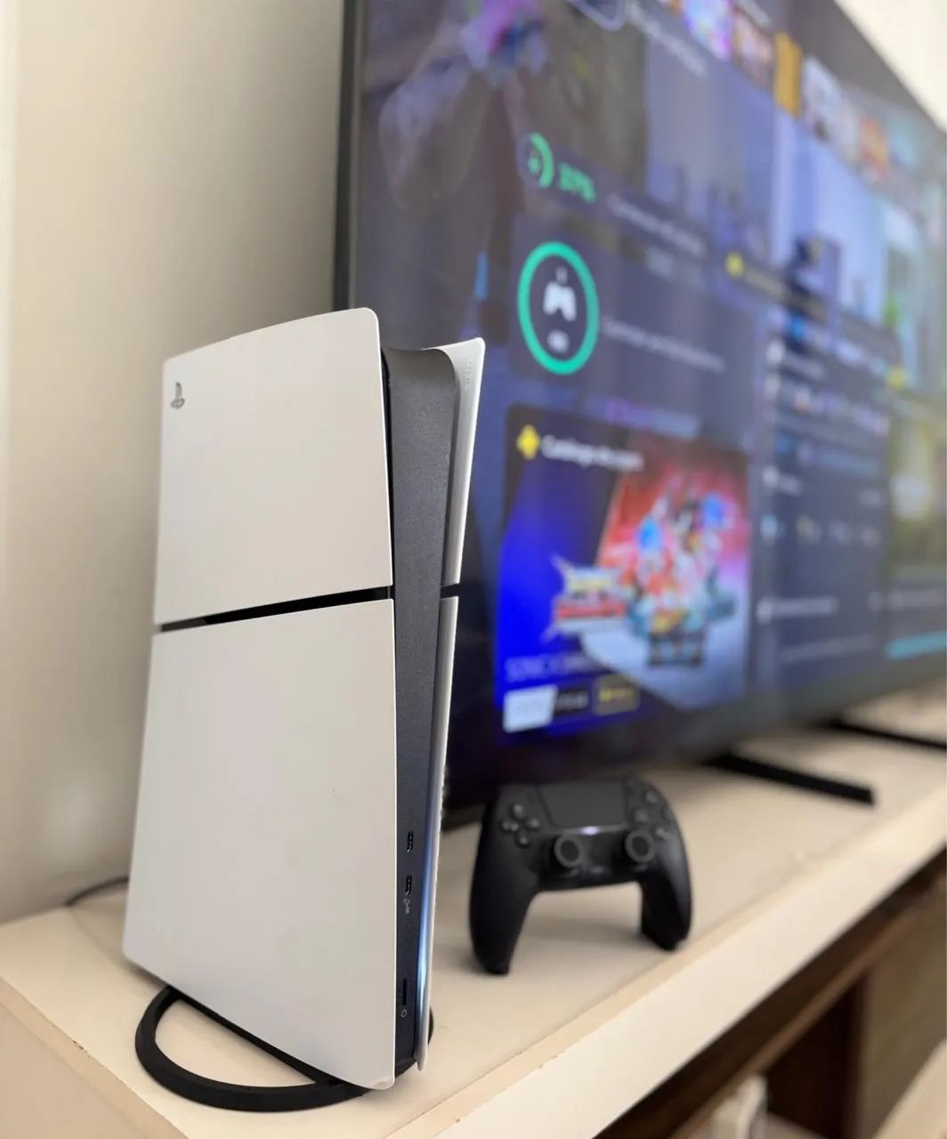 Ps5 slim com caixa + completo 
