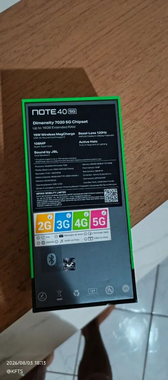 Infinix note 40 dourado - Foto 4
