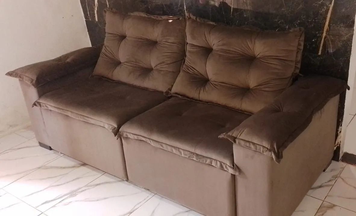 Sofá retrátil e Reclinável 2 metros  - Foto 4