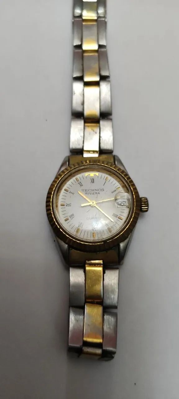 Relógio Technos Riviera Quartz Feminino Original Bicolor - Foto 2