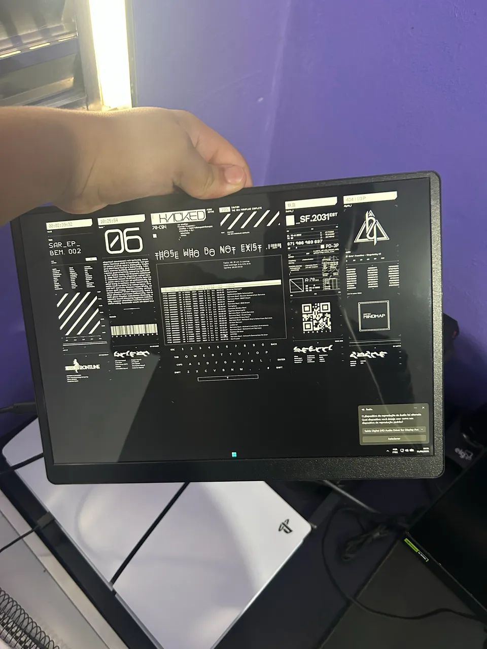 Monitor Ips 2k, Zsus 60 hz, HDR, 15.6 pol
