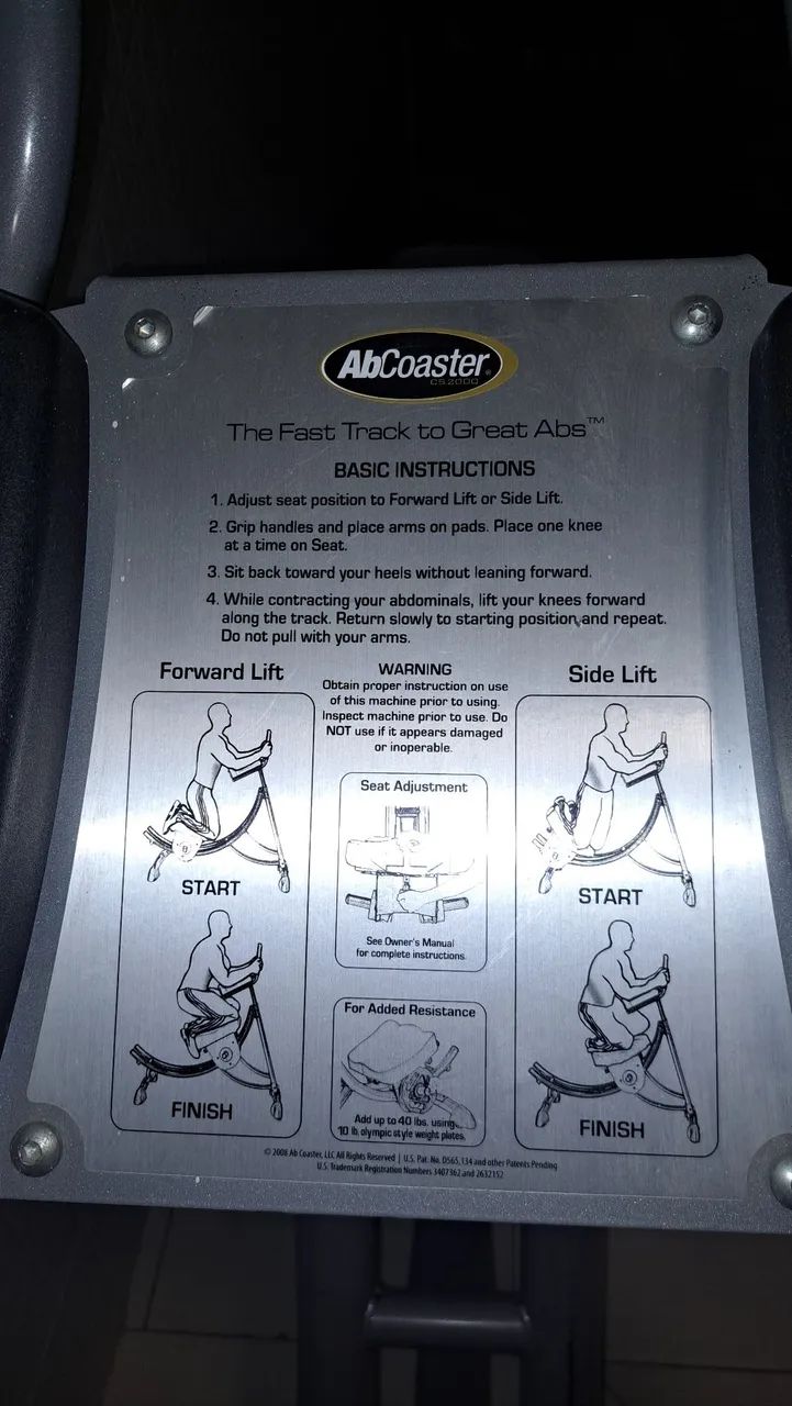 Aparelho abdominal profissional AbCoaster 2000 - Foto 4