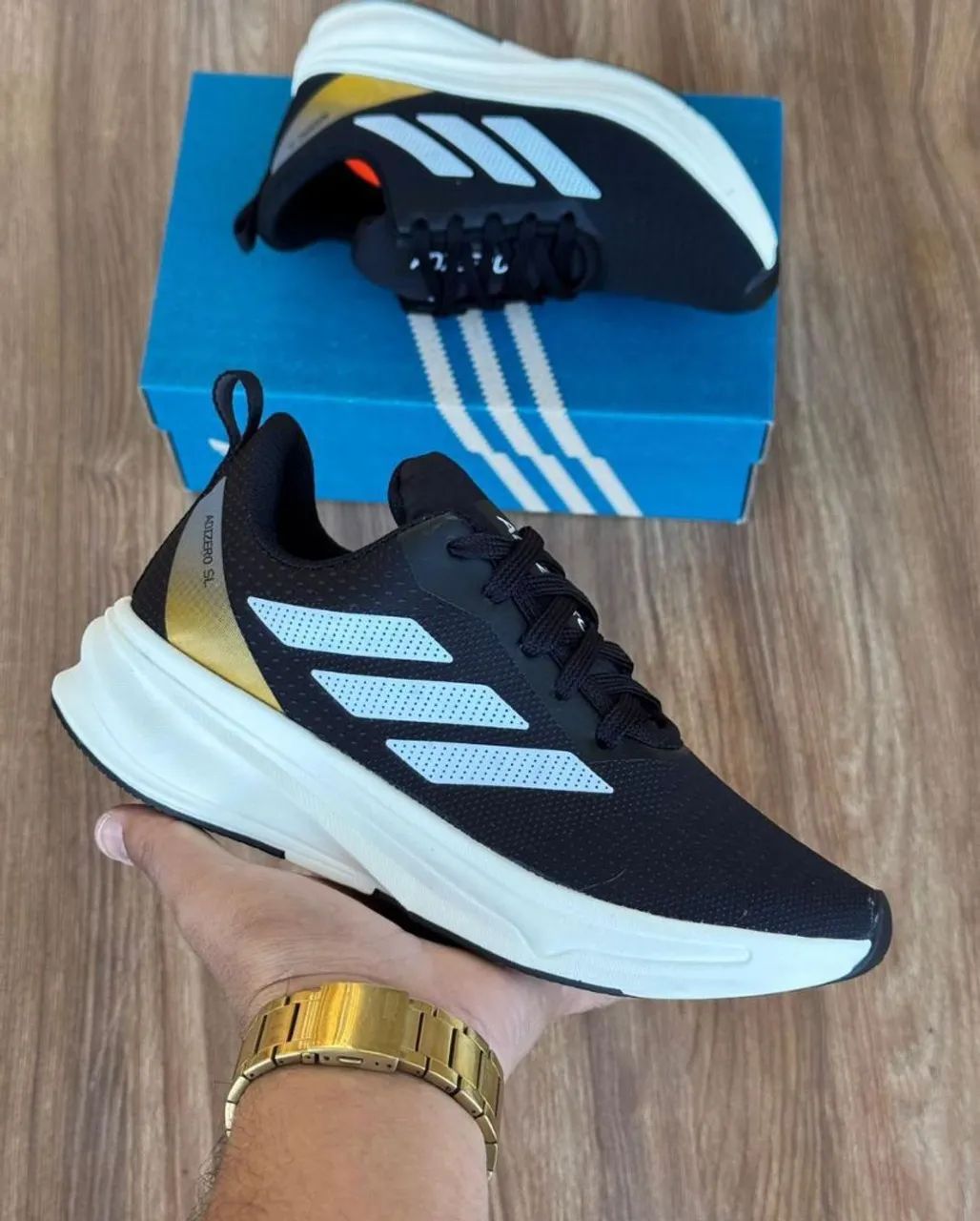 その他 adizero 5 star 3.0 Mid black/gold Tênis Adidas Adizero SL Black Gold | Alta Performance