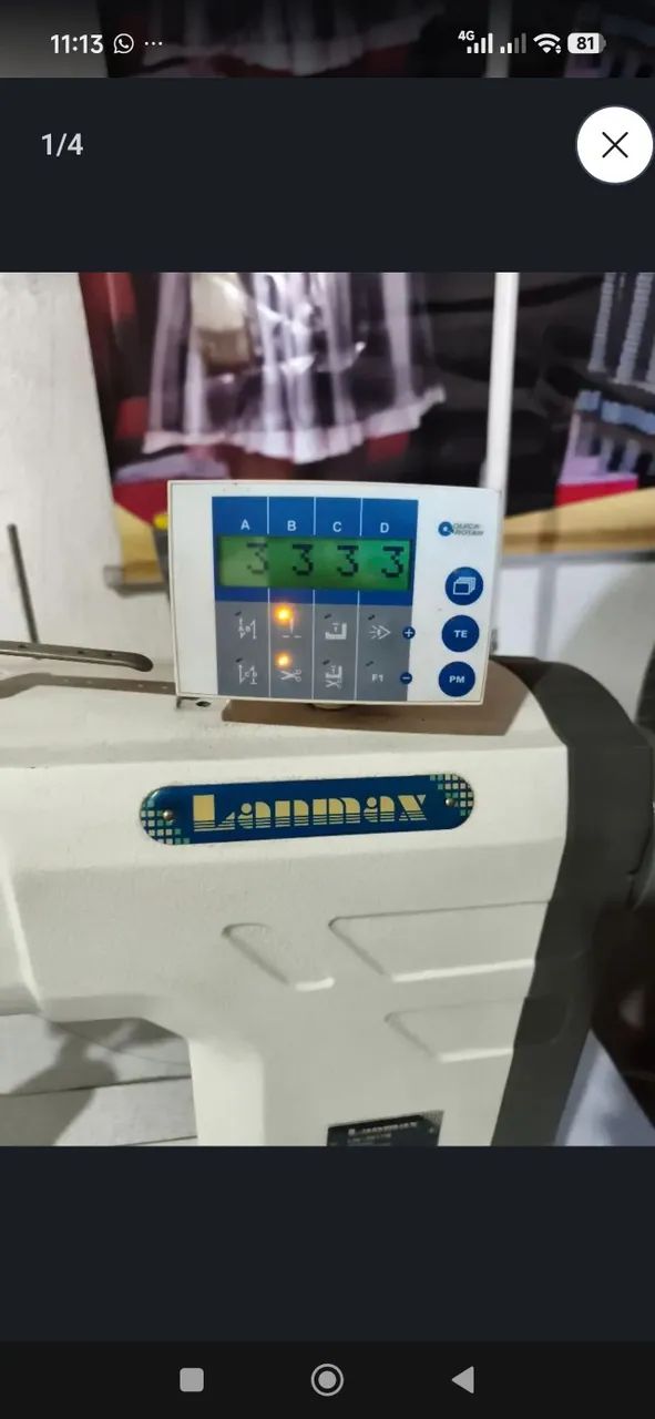 Máquina para costurar couro 