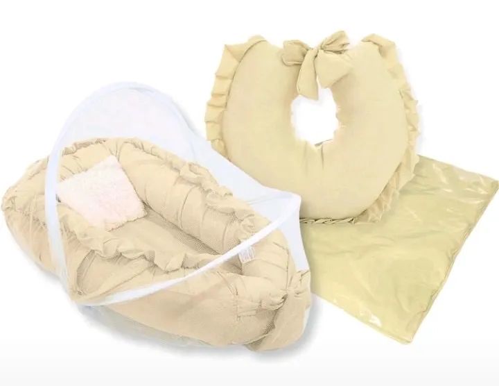 Kit ninho e almofada amamentação bebê 