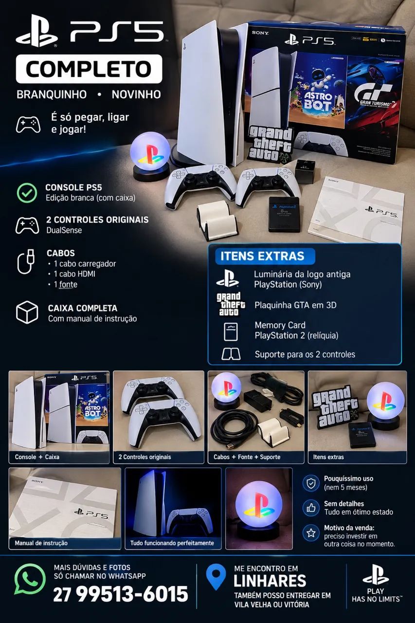 Playstation 5 completo! 