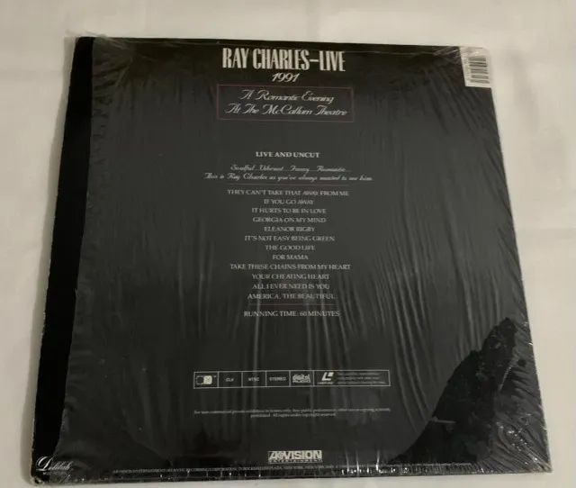 Laserdisc Ray Charles Live 1991  RARIDADE - Foto 3