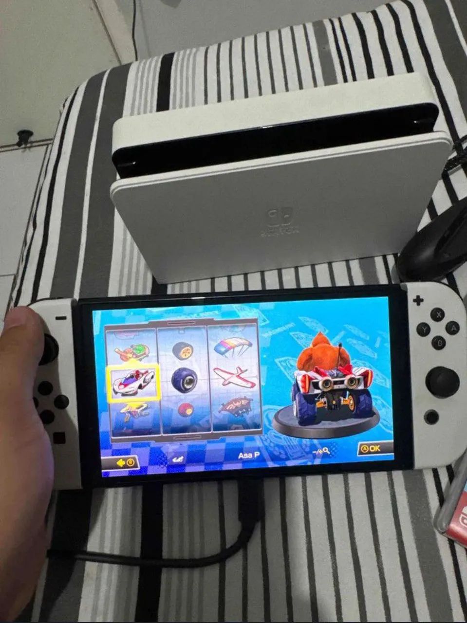 Nintendo Switch OLED Branco Completo - 1800 - Foto 3